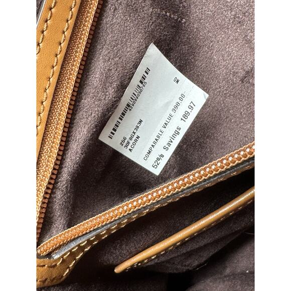 Michael Kors Python Embossed Satchel Bag Leather Acorn NWT Brown Office Tote - Picture 10 of 16